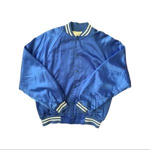 Vintage Satin Bomber Jacket